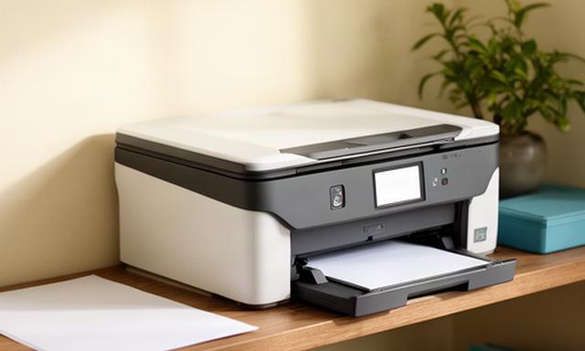 Refurbished Epson WorkForce WF-2860 all-in-one printer on a home office shelf